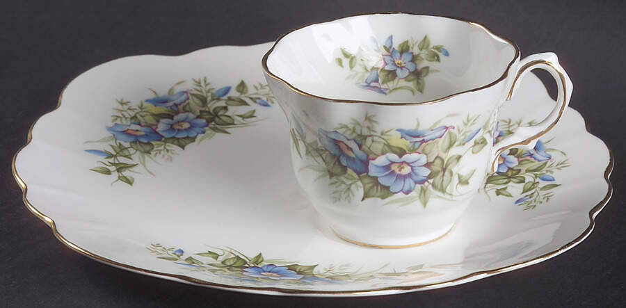 Wild Flowers Snack Plate & Cup Set by Rosina-Queens-1