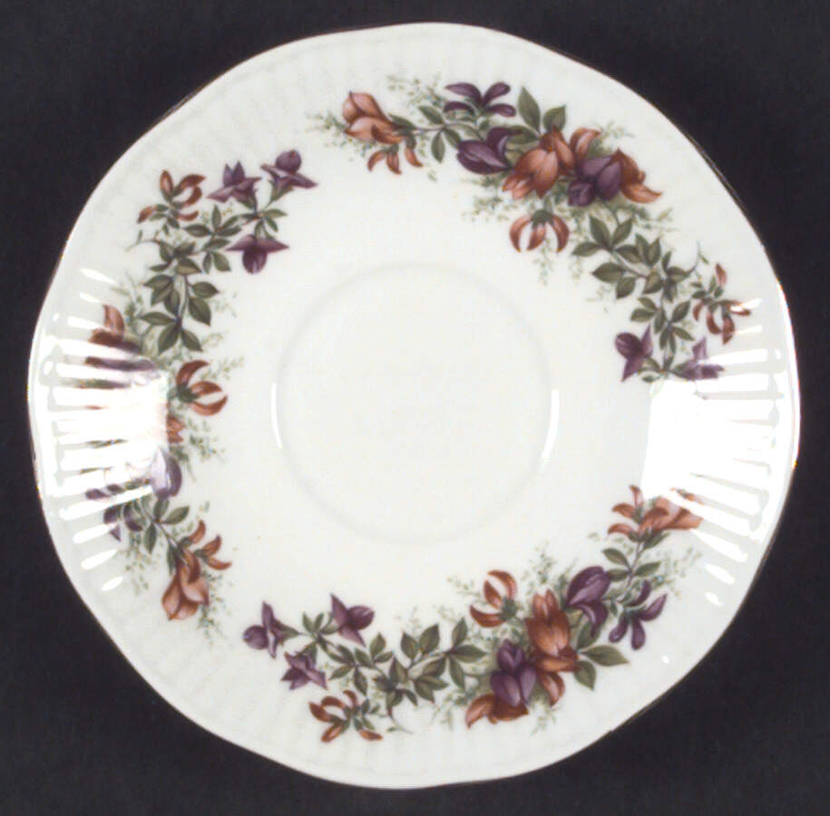 Wild Flowers Saucer for Footed Cup by Rosina-Queens-1