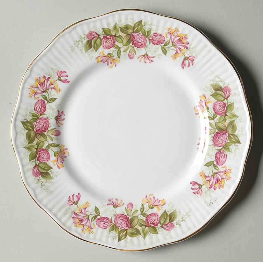Wild Flowers Salad Plate by Rosina-Queens-1
