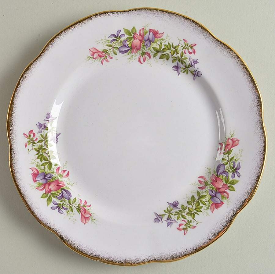Wild Flowers Salad Plate by Rosina-Queens-1