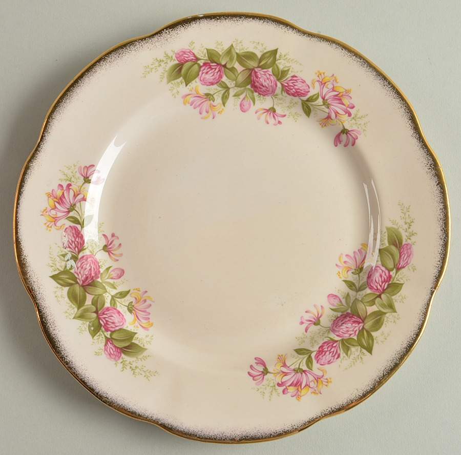 Wild Flowers Salad Plate by Rosina-Queens-1