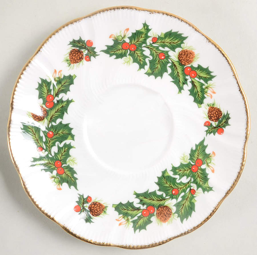 Yuletide (Scalloped) Underplate for Gravy Boat by Rosina-Queens-1