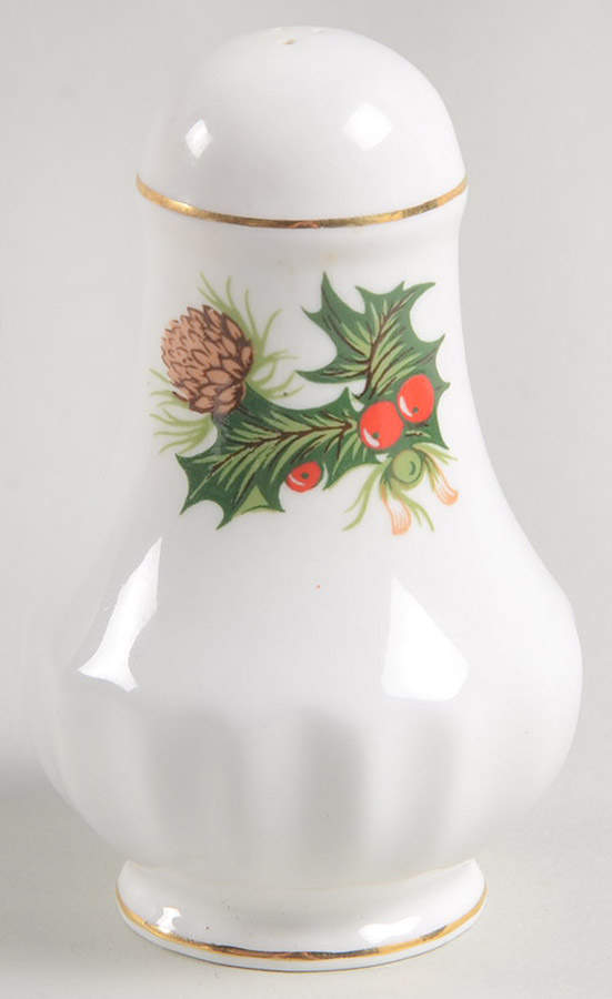 Yuletide (Scalloped) Salt Shaker by Rosina-Queens-1