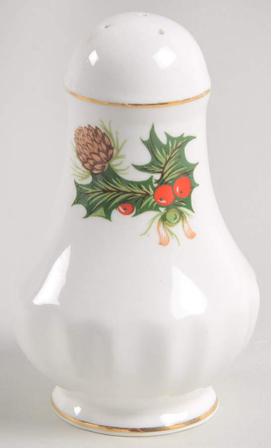 Yuletide (Scalloped) Pepper Shaker by Rosina-Queens-1