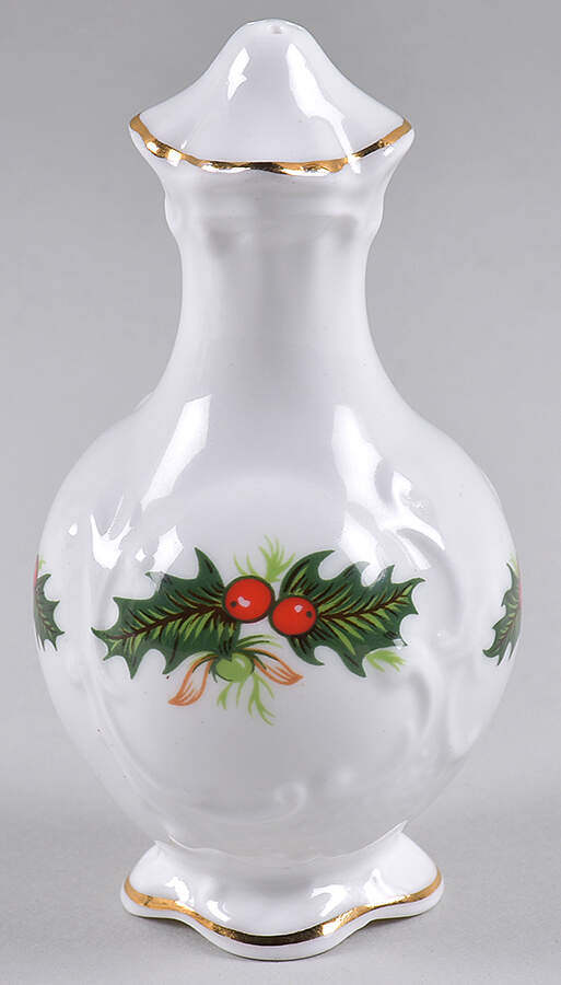 Yuletide (Scalloped) Salt Shaker by Rosina-Queens-1