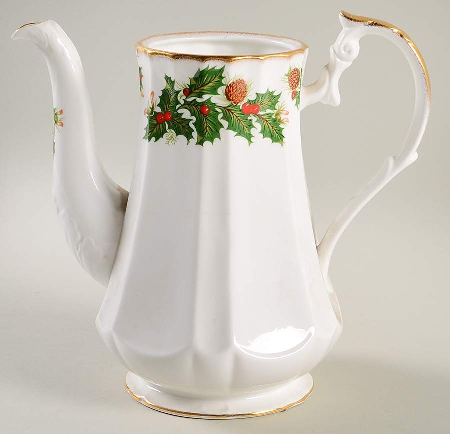 Yuletide (Scalloped) Coffee Pot No Lid by Rosina-Queens-1