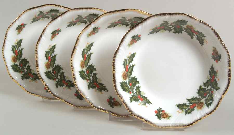 Yuletide (Scalloped) Coupe Cereal Bowl - Set of 4 by Rosina-Queens-1