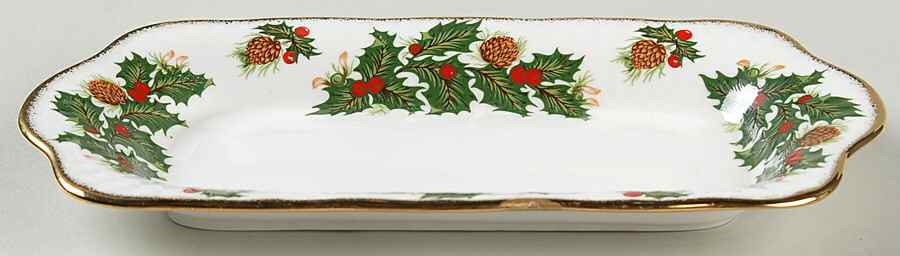 Yuletide (Scalloped) 9" Rectangular Tray by Rosina-Queens-1
