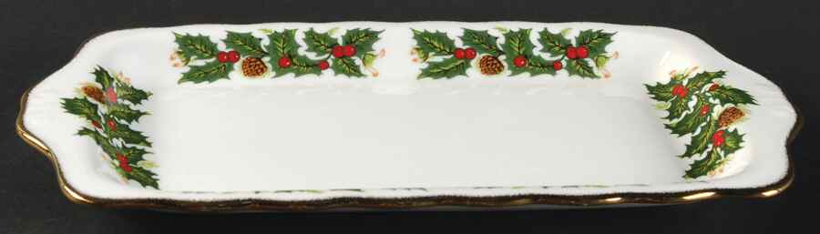 Yuletide (Scalloped) Large Sandwich Tray by Rosina-Queens-1