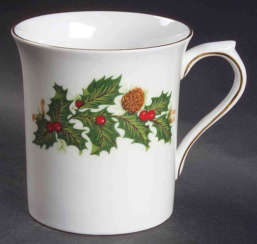 Yuletide (Scalloped) Mug by Rosina-Queens-1