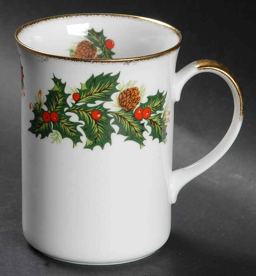 Yuletide (Scalloped) Mug by Rosina-Queens-1