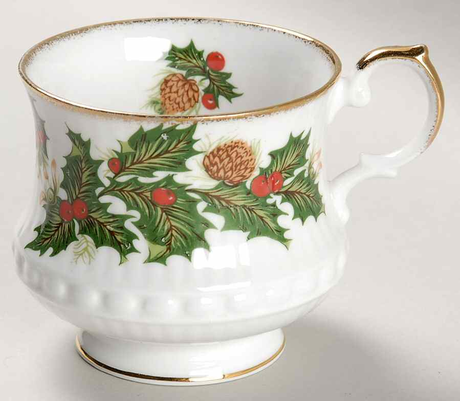 Yuletide (Scalloped) Footed Cup by Rosina-Queens-1
