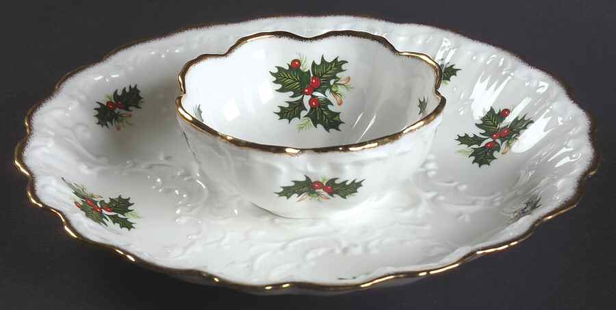 Yuletide (Scalloped) 1 Piece Chip & Dip by Rosina-Queens-1