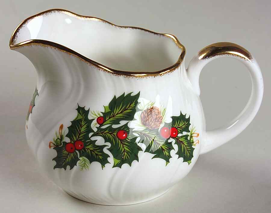 Yuletide (Scalloped) Creamer by Rosina-Queens-1