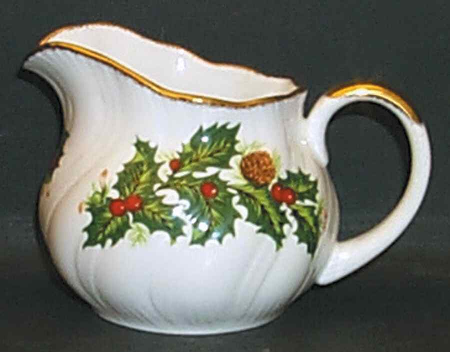 Yuletide (Scalloped) Creamer by Rosina-Queens-1