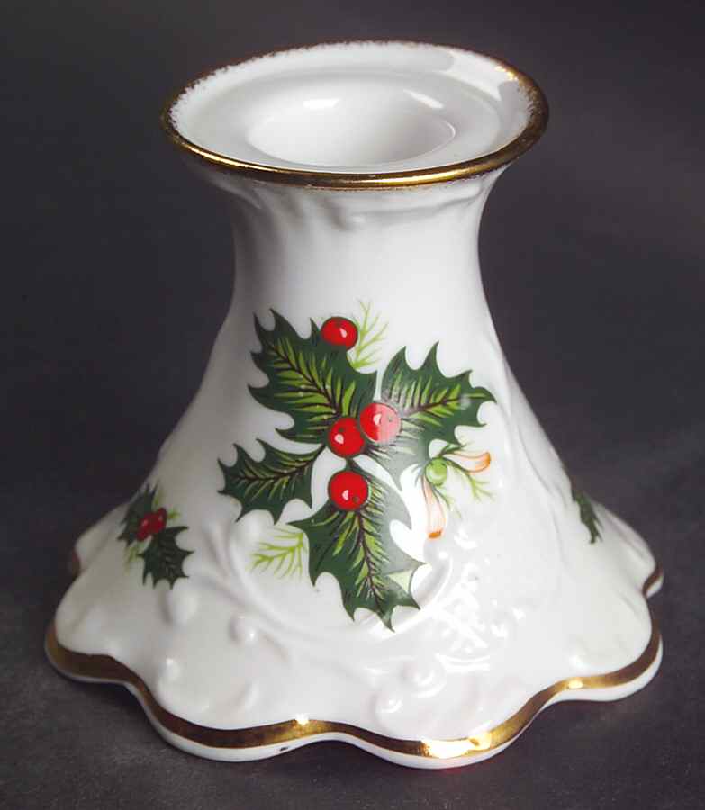 Yuletide (Scalloped) 2" Candlestick by Rosina-Queens-1