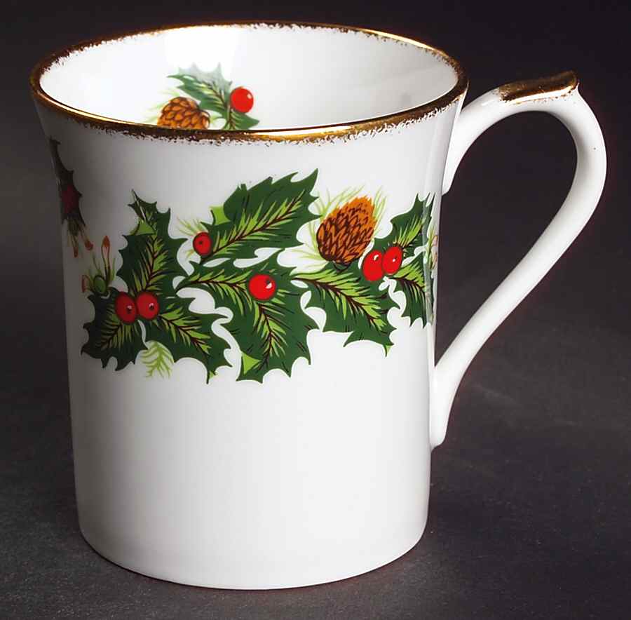 Yuletide (Scalloped) Mug by Rosina-Queens-1