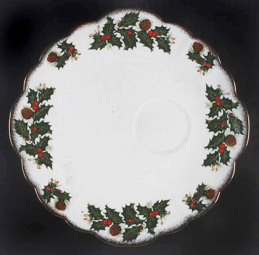 Yuletide (Scalloped) Snack Plate by Rosina-Queens-1