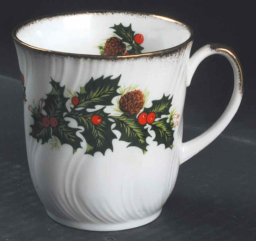 Yuletide (Scalloped) Mug by Rosina-Queens-1
