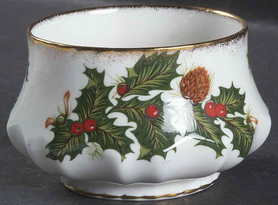 Yuletide (Scalloped) Open Sugar Bowl by Rosina-Queens-1