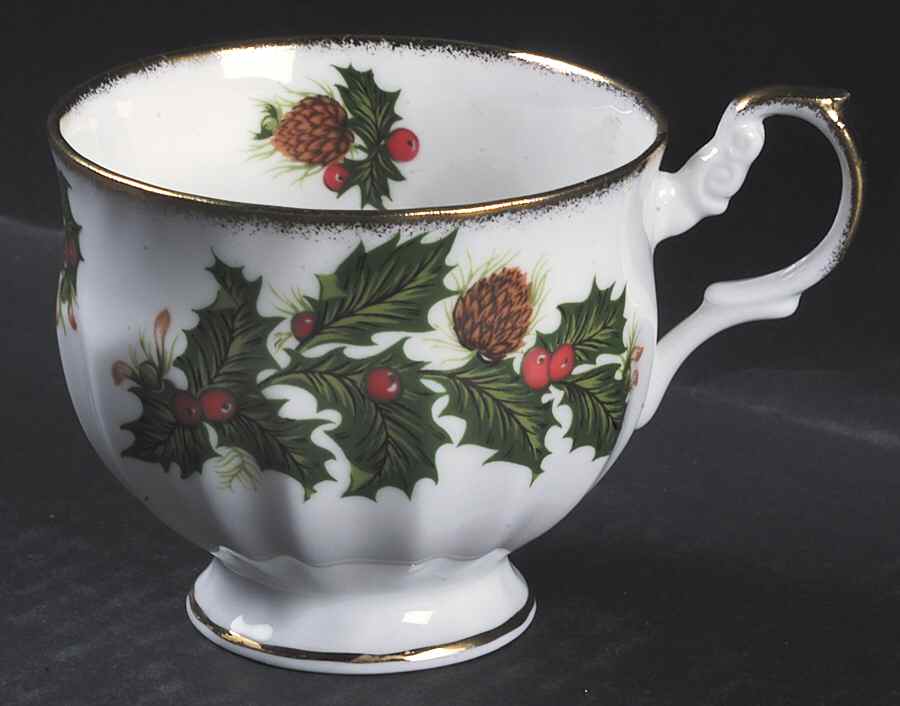 Yuletide (Scalloped) Footed Cup by Rosina-Queens-1