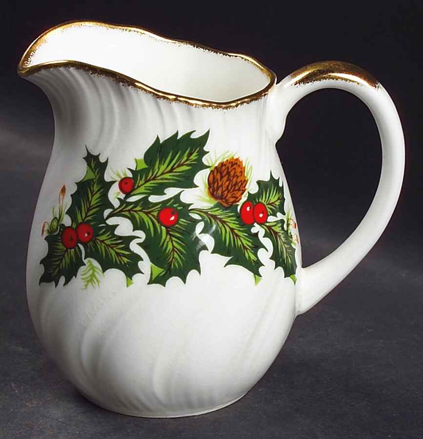 Yuletide (Scalloped) Mini Creamer by Rosina-Queens-1