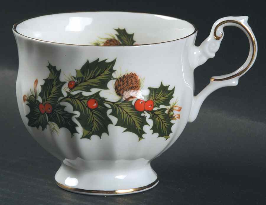 Yuletide (Scalloped) Footed Cup by Rosina-Queens-1