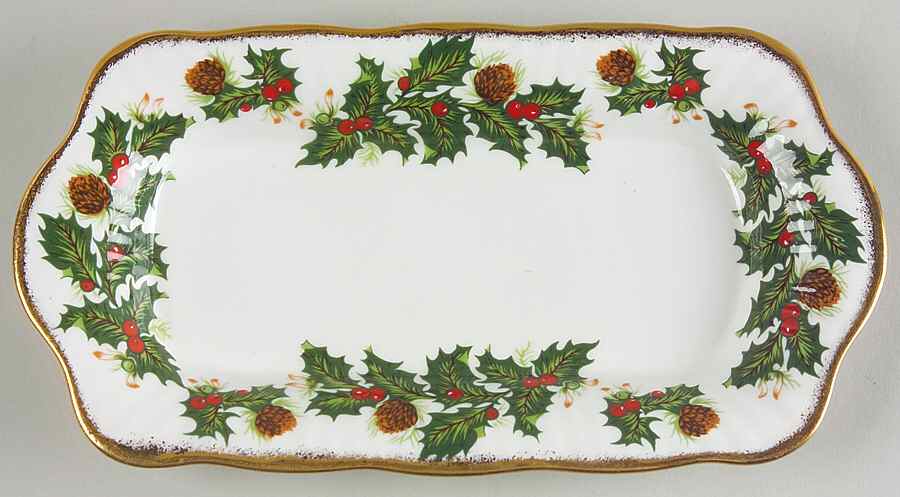 Yuletide (Scalloped) 9" Rectangular Tray by Rosina-Queens-1