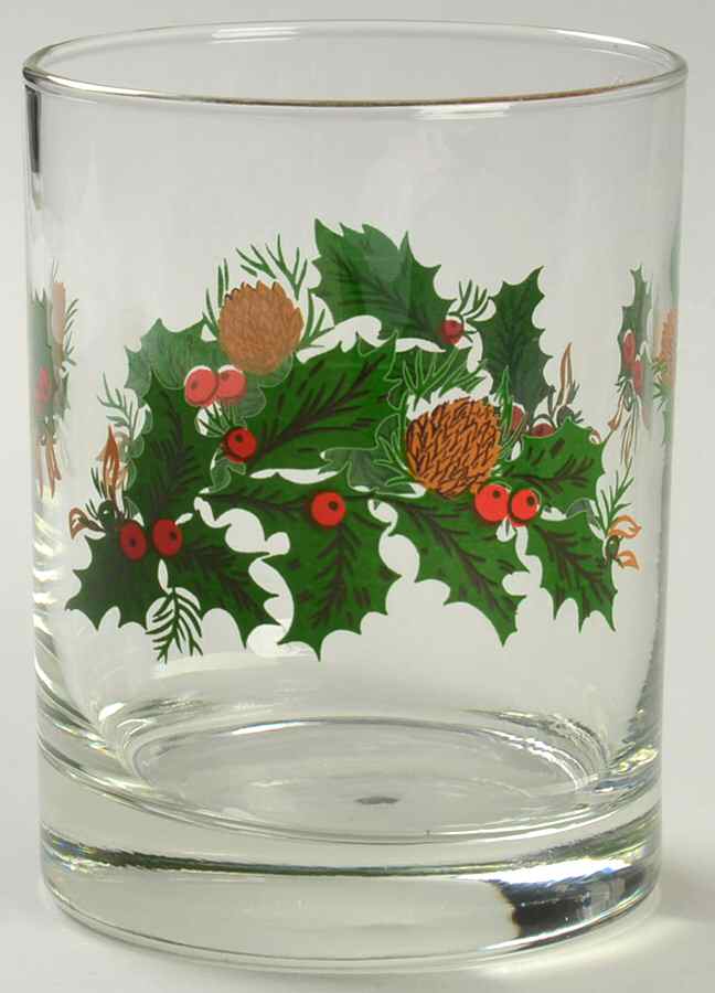 Yuletide (Scalloped) 10 Oz Glassware Double Old Fashioned by Rosina-Queens-1