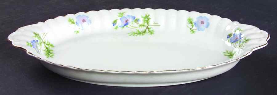 Blue Poppy 10" Oval Tray by Richmond (England)-1