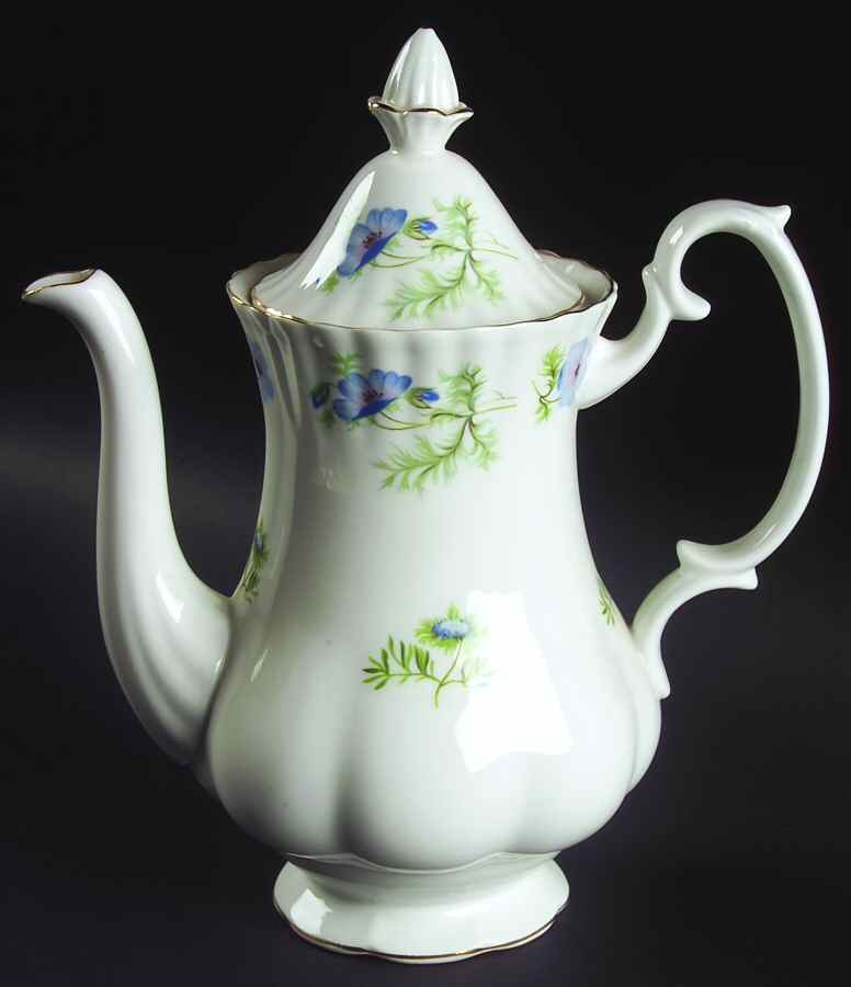 Blue Poppy Coffee Pot & Lid by Richmond (England)-1