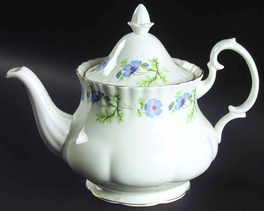 Blue Poppy Teapot & Lid by Richmond (England)-1