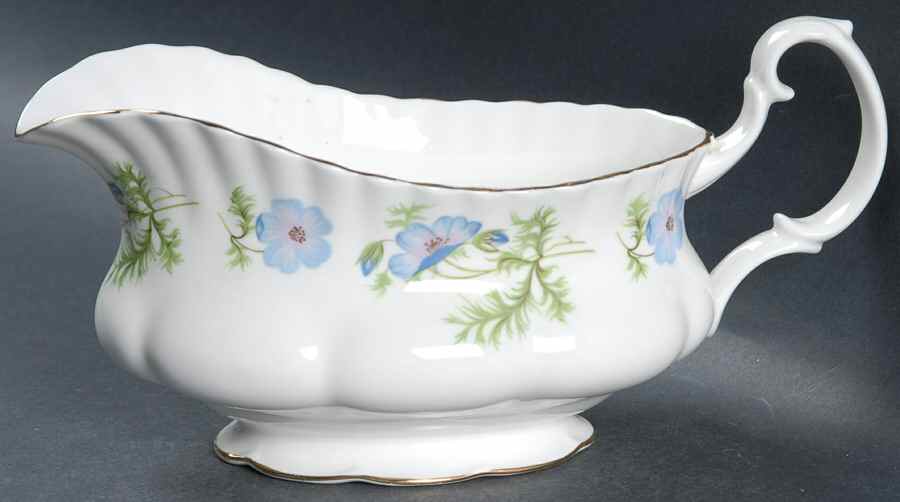 Blue Poppy Gravy Boat by Richmond (England)-1