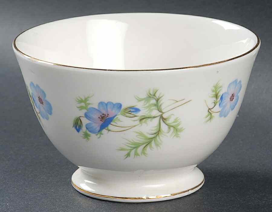 Blue Poppy Open Sugar Bowl by Richmond (England)-1
