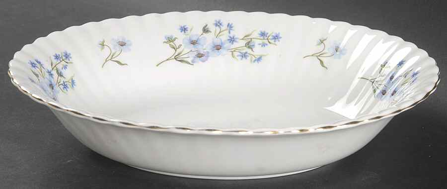Blue Rock 9" Oval Vegetable Bowl by Richmond (England)-1