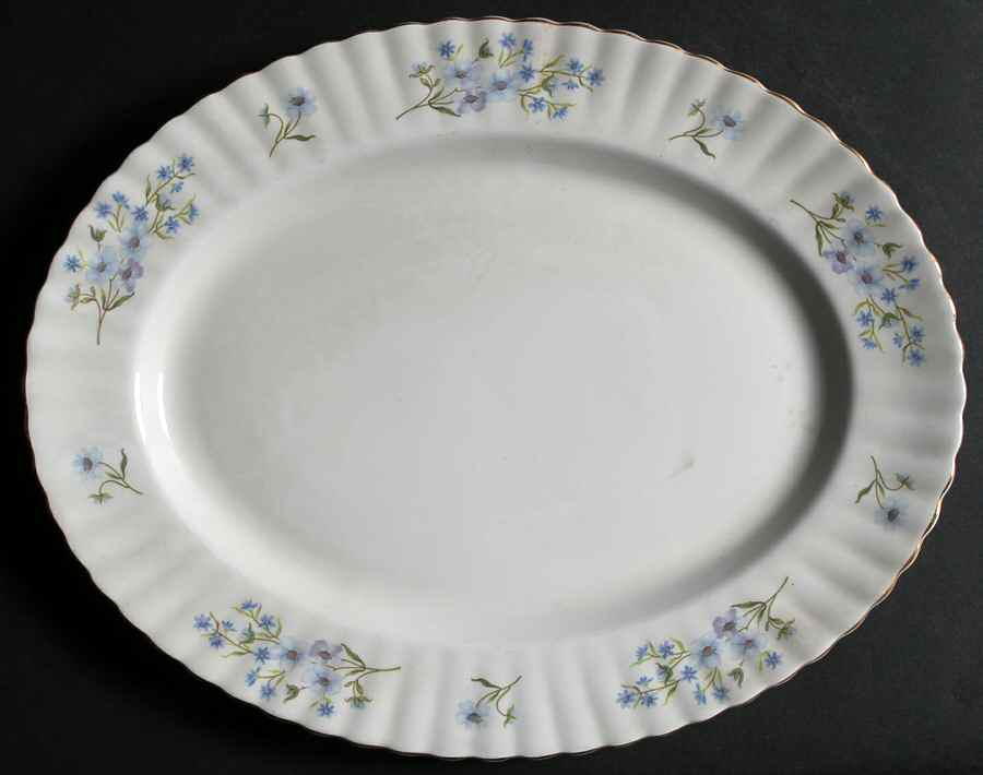 Blue Rock 12" Oval Serving Platter by Richmond (England)-1