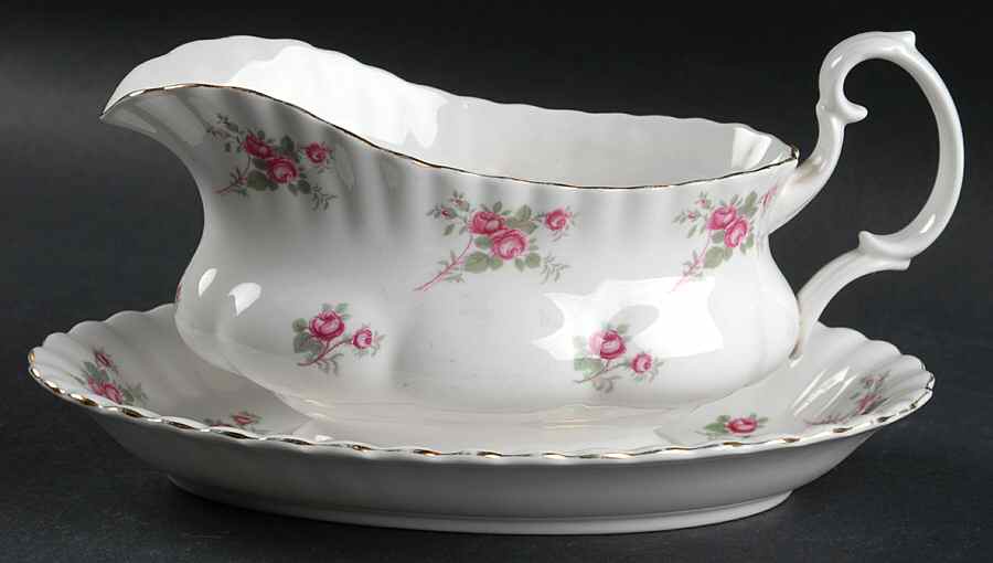 Rose Time Gravy Boat & Underplate by Richmond (England)-1