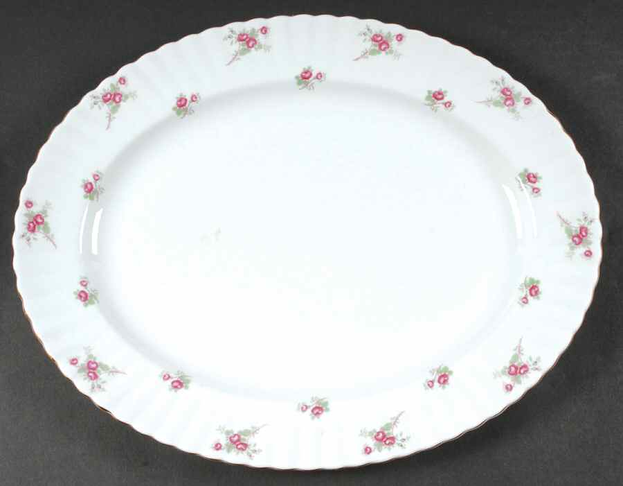 Rose Time 15" Oval Serving Platter by Richmond (England)-1