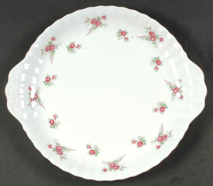Rose Time Handled Cake Plate by Richmond (England)-1