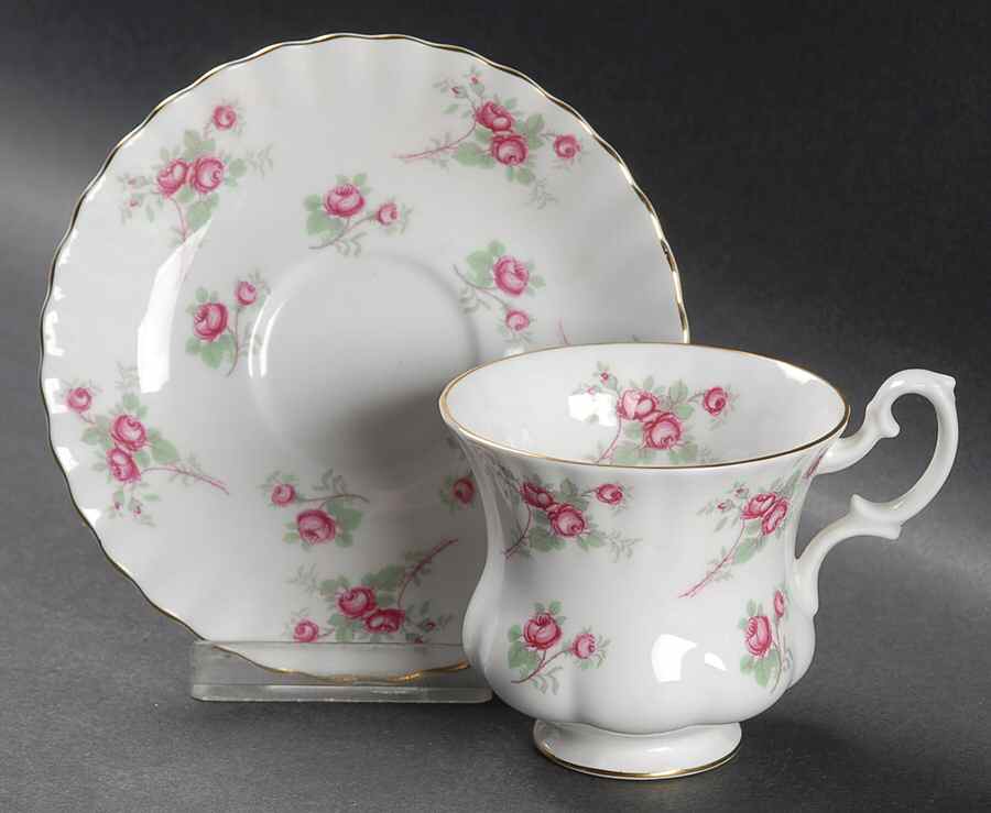 Rose Time Footed Demitasse Cup & Saucer Set by Richmond (England)-1