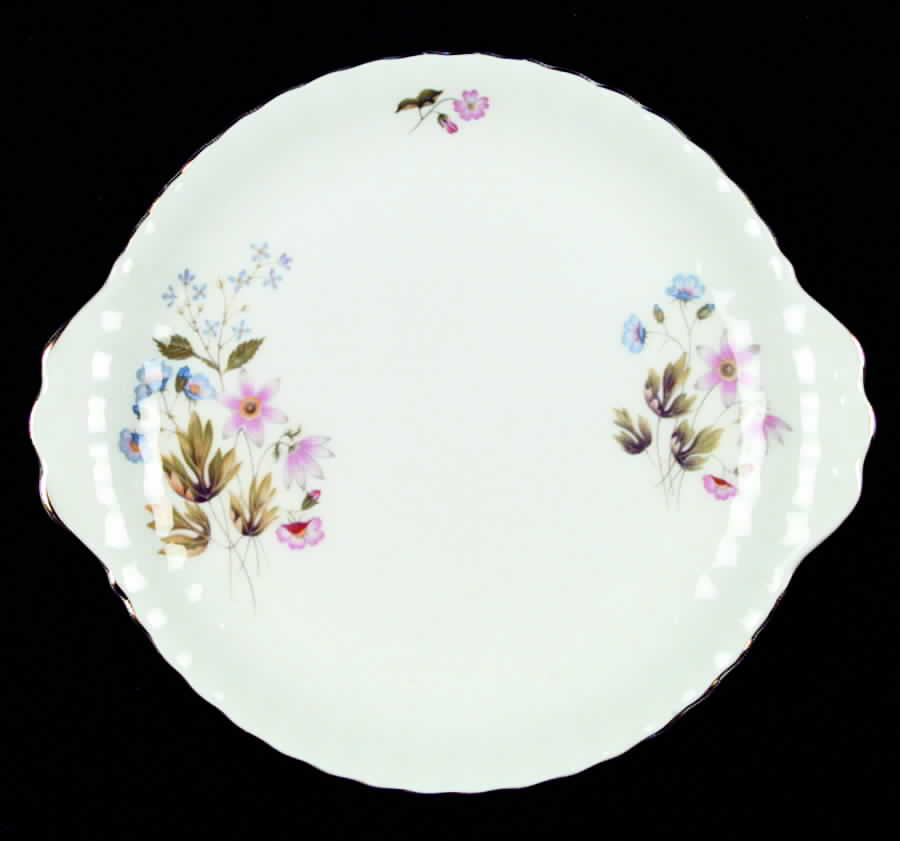 Wild Anemone (Ribbed) Handled Cake Plate by Richmond (England)-1