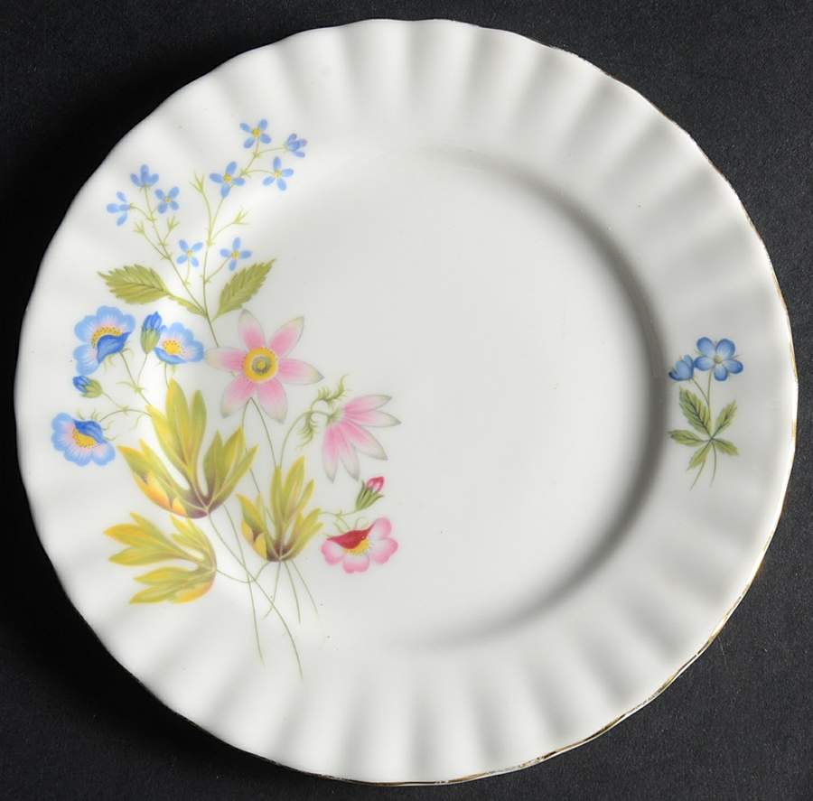 Wild Anemone (Ribbed) Bread & Butter Plate by Richmond (England)-1