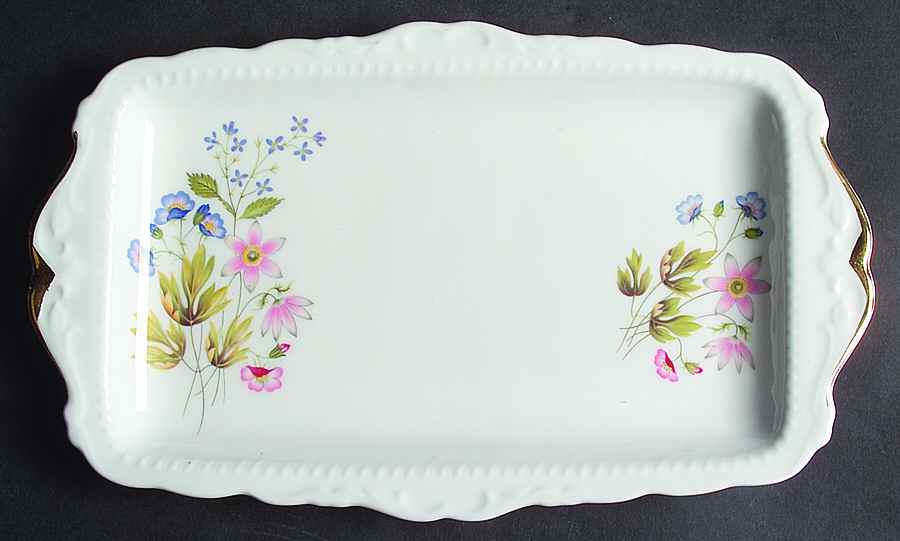 Wild Anemone (Ribbed) Large Sandwich Tray by Richmond (England)-1