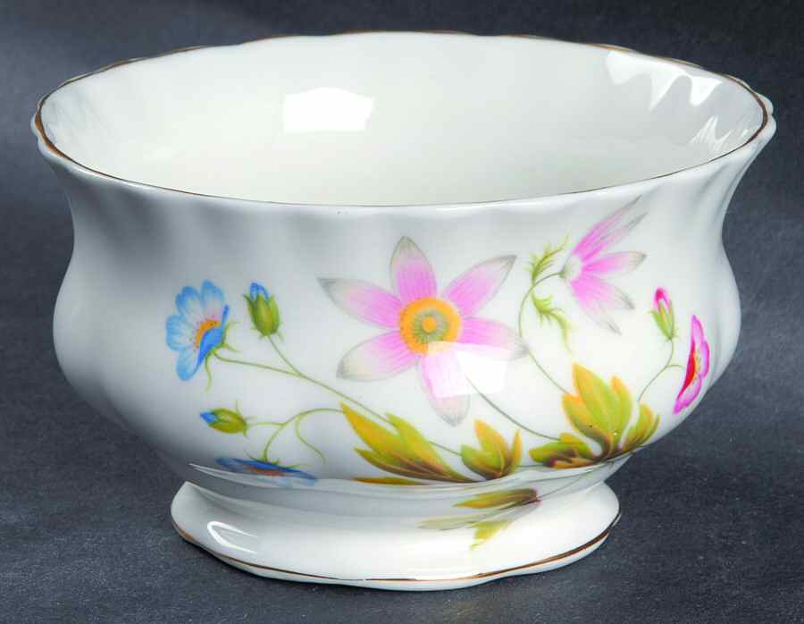Wild Anemone (Ribbed) Open Sugar Bowl by Richmond (England)-1