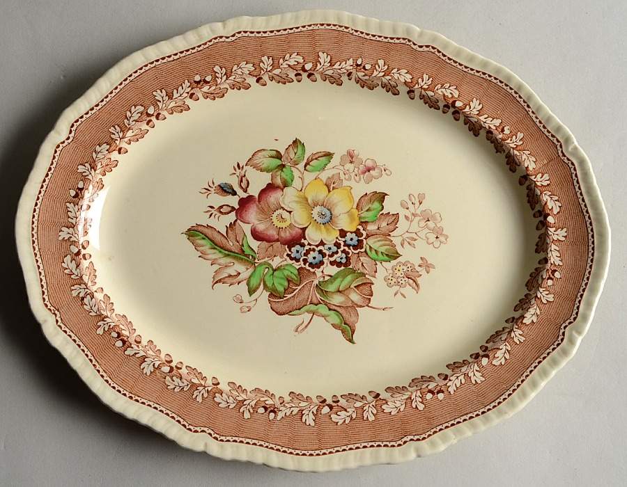 875 11" Oval Serving Platter by Ridgway (Ridgways)-1