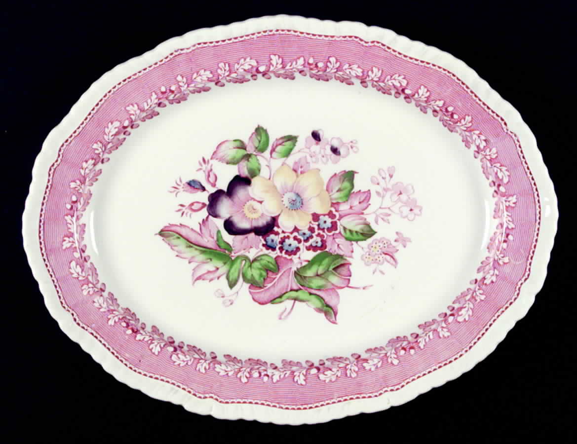 877 10" Oval Serving Platter by Ridgway (Ridgways)-1