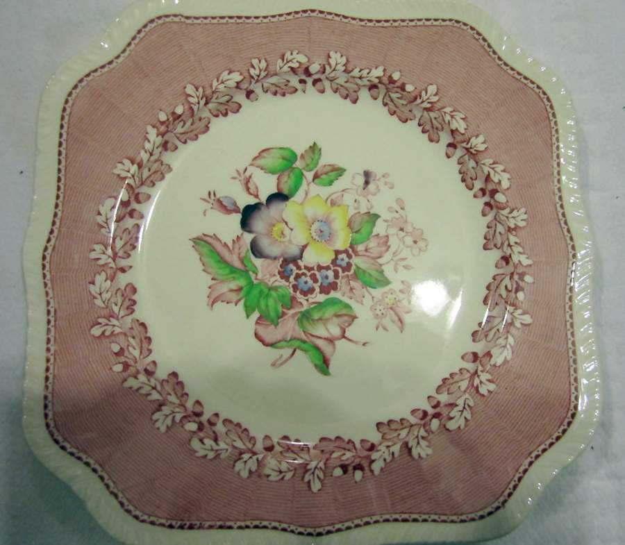 877 Square Salad Plate by Ridgway (Ridgways)-1
