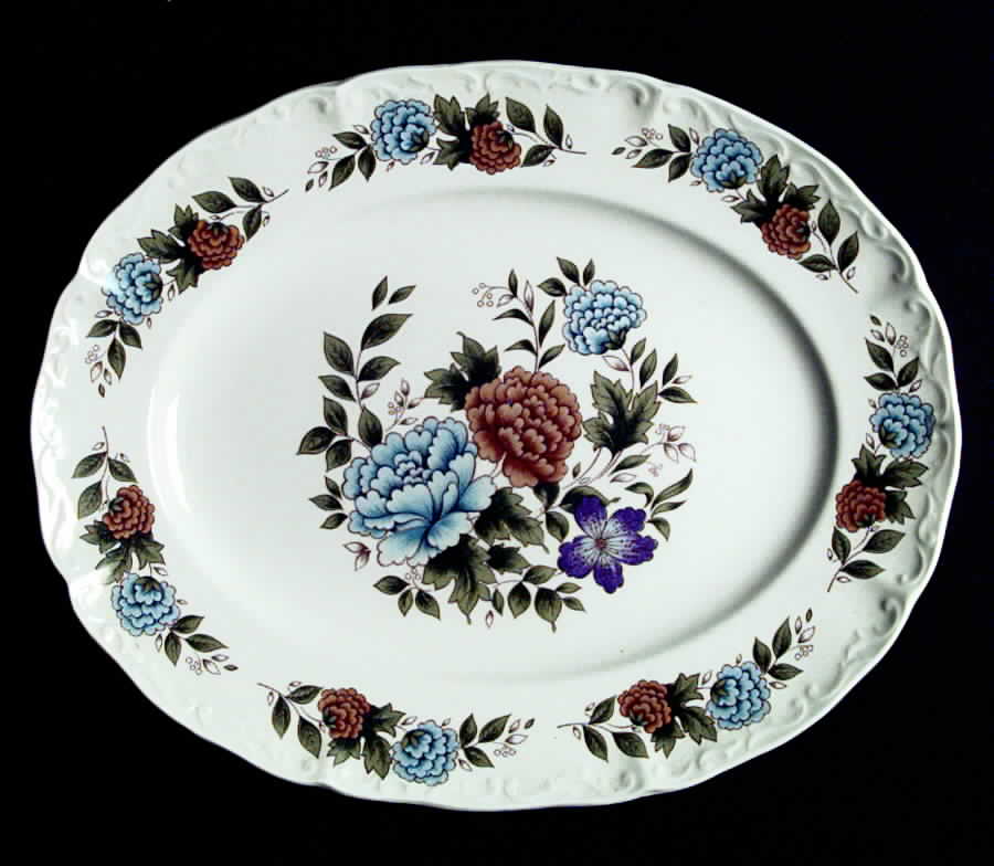 Aloha 11" Oval Serving Platter by Ridgway (Ridgways)-1
