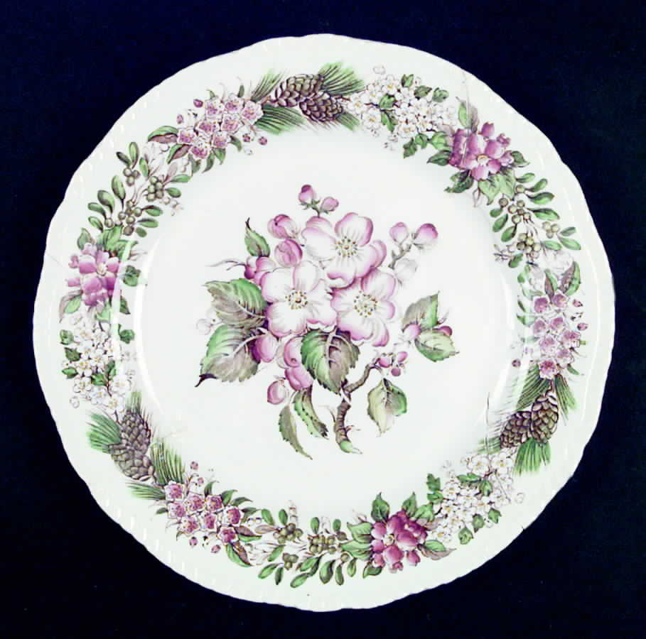 American State Flowers Dinner Plate by Ridgway (Ridgways)-1