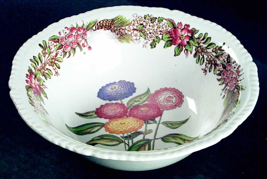 American State Flowers 8" Round Vegetable Bowl by Ridgway (Ridgways)-1